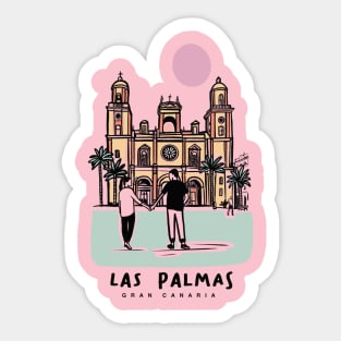 Las Palmas Gran Canaria Canary Islands love in Gran Canaria’s Spain Sticker